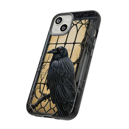 The Raven Phone Case – Edgar Allan Poe Inspired Gothic Design for iPhone, Samsung Galaxy, and Google Pixel Devices