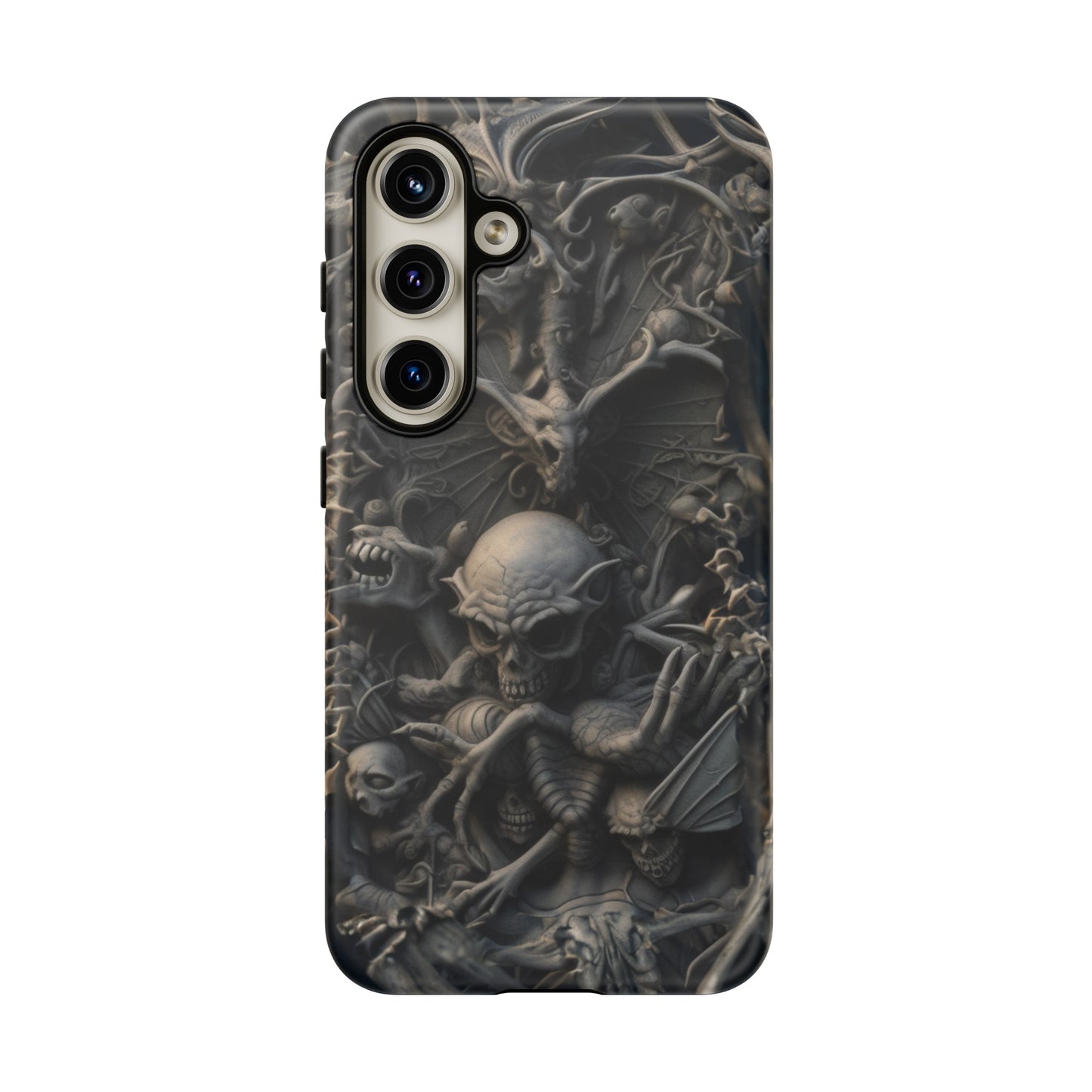 Those Who Dwell Below #1 Phone Case – Intricate Gothic Skeleton Design for iPhone, Samsung Galaxy, Google Pixel Devices