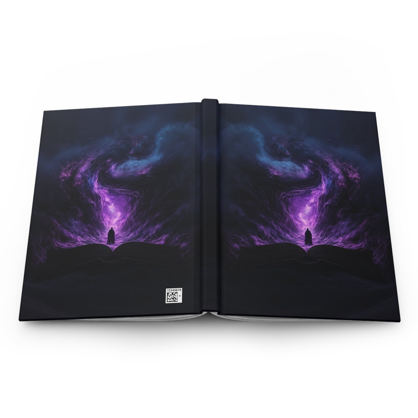 Mystical Universe Journal with Purple Vortex Design - Hardcover Notebook