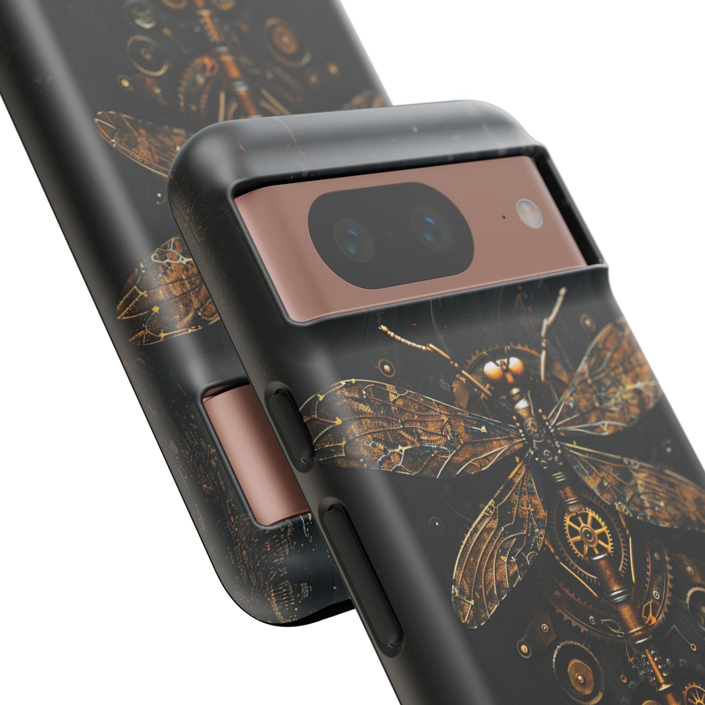 Steampunk Dragonfly Phone Case - Intricate Gear Design for iPhone, Samsung Galaxy, Google Pixel Devices