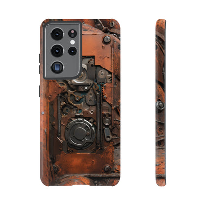 Rusted Mechanisms Phone Case – Steampunk Metal Gear Design for iPhone, Samsung Galaxy, and Google Pixel Devices