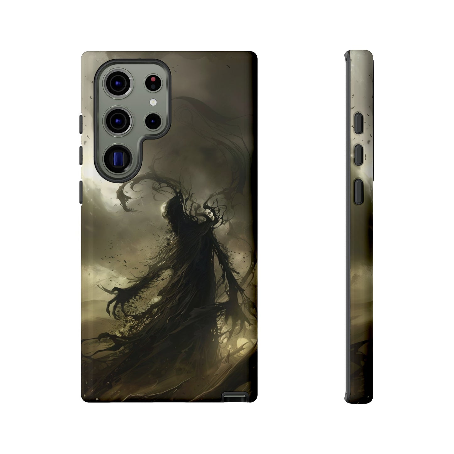 Dark Spirit Phone Case – Grim Reaper Haunting Design for iPhone, Samsung Galaxy, and Google Pixel Devices