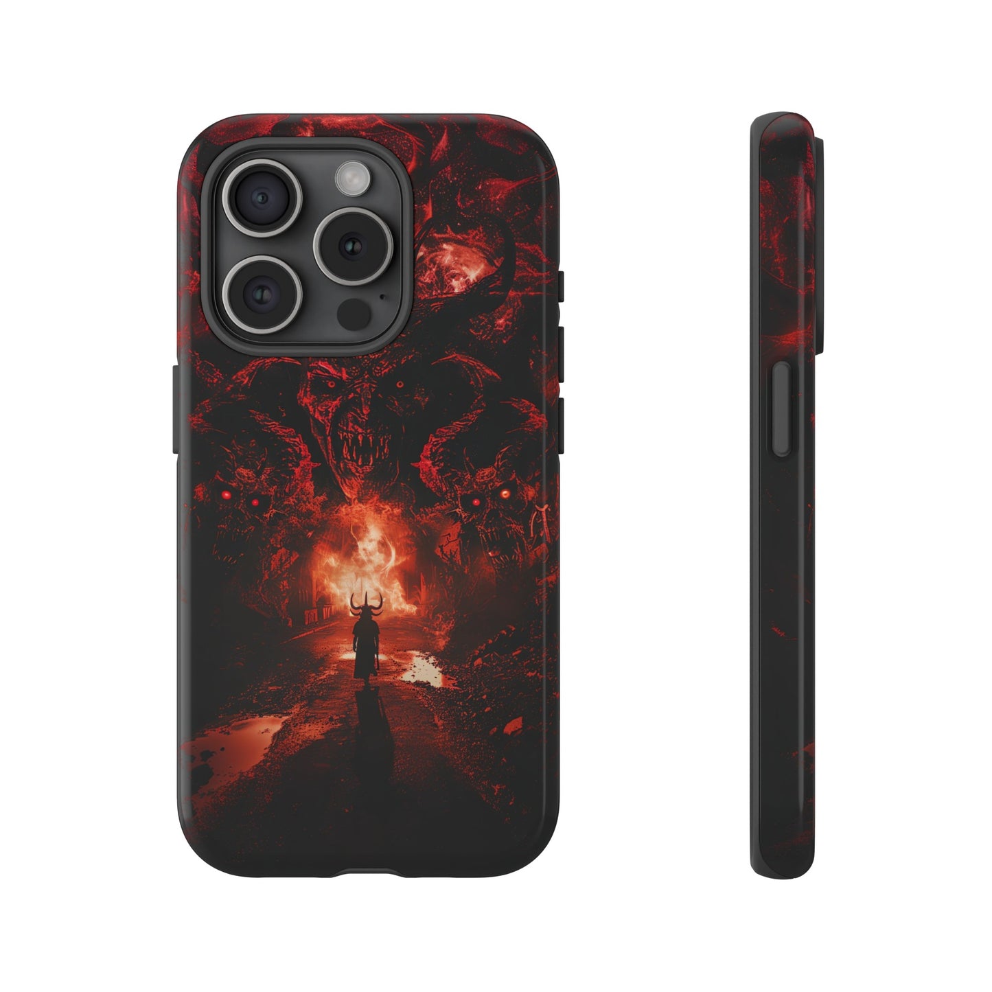 The Road to Hell Phone Case – Gothic Demon and Devil Design for iPhone, Samsung Galaxy, and Google Pixel Devices