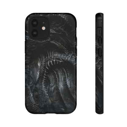 Surreal Biomechanical Phone Case - Gothic Sci-Fi Art for iPhone, Samsung Galaxy, and Google Pixel Devices