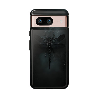 Gothic Dragonfly Phone Case – Dark Elegance Design for iPhone, Samsung Galaxy, and Google Pixel Devices