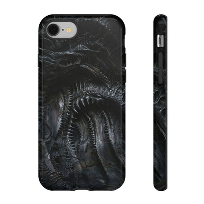 Surreal Biomechanical Phone Case - Gothic Sci-Fi Art for iPhone, Samsung Galaxy, and Google Pixel Devices