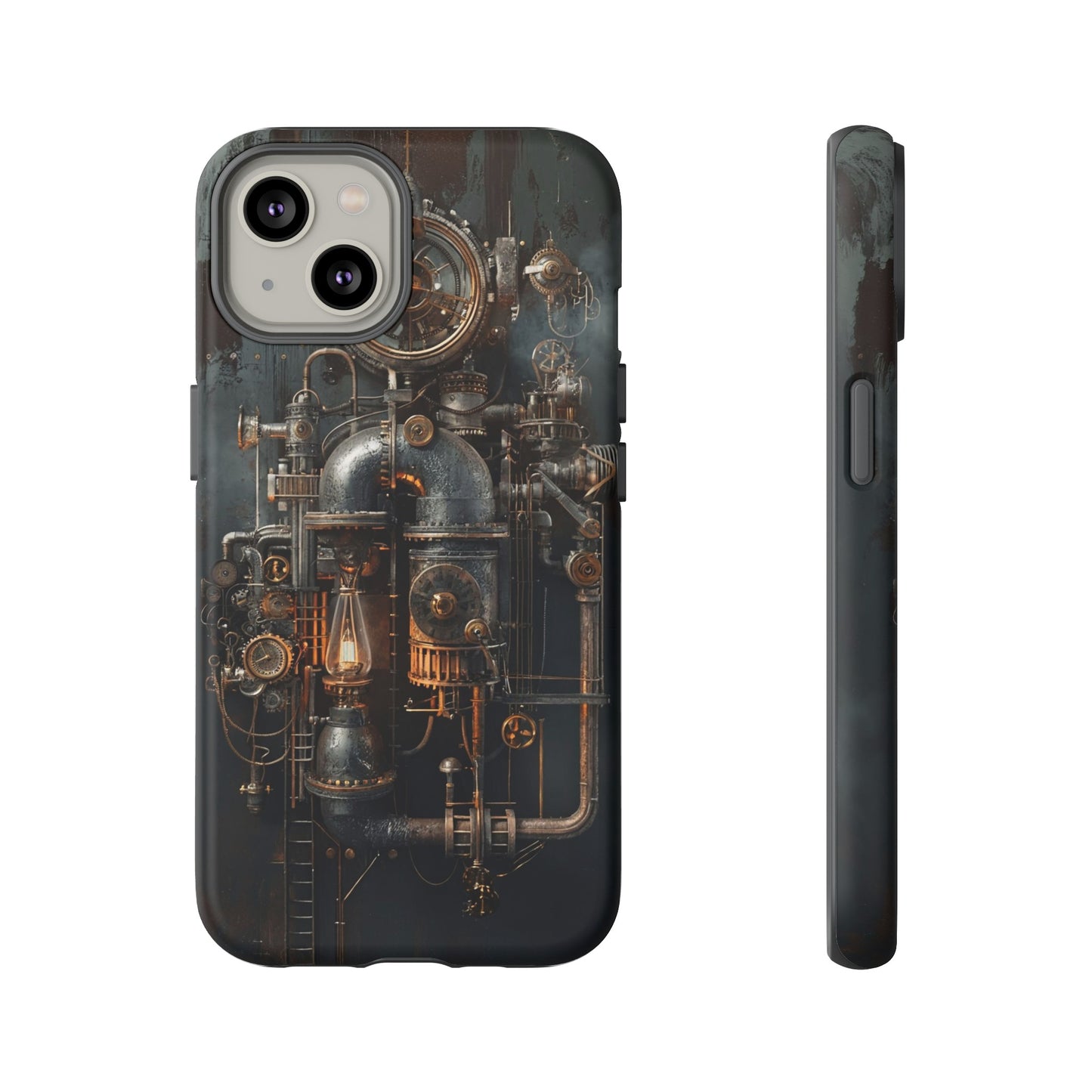 Steampunk Machine #2 Phone Case - Intricate Industrial Design for iPhone, Samsung Galaxy, Google Pixel Devices, Victorian Design Gears