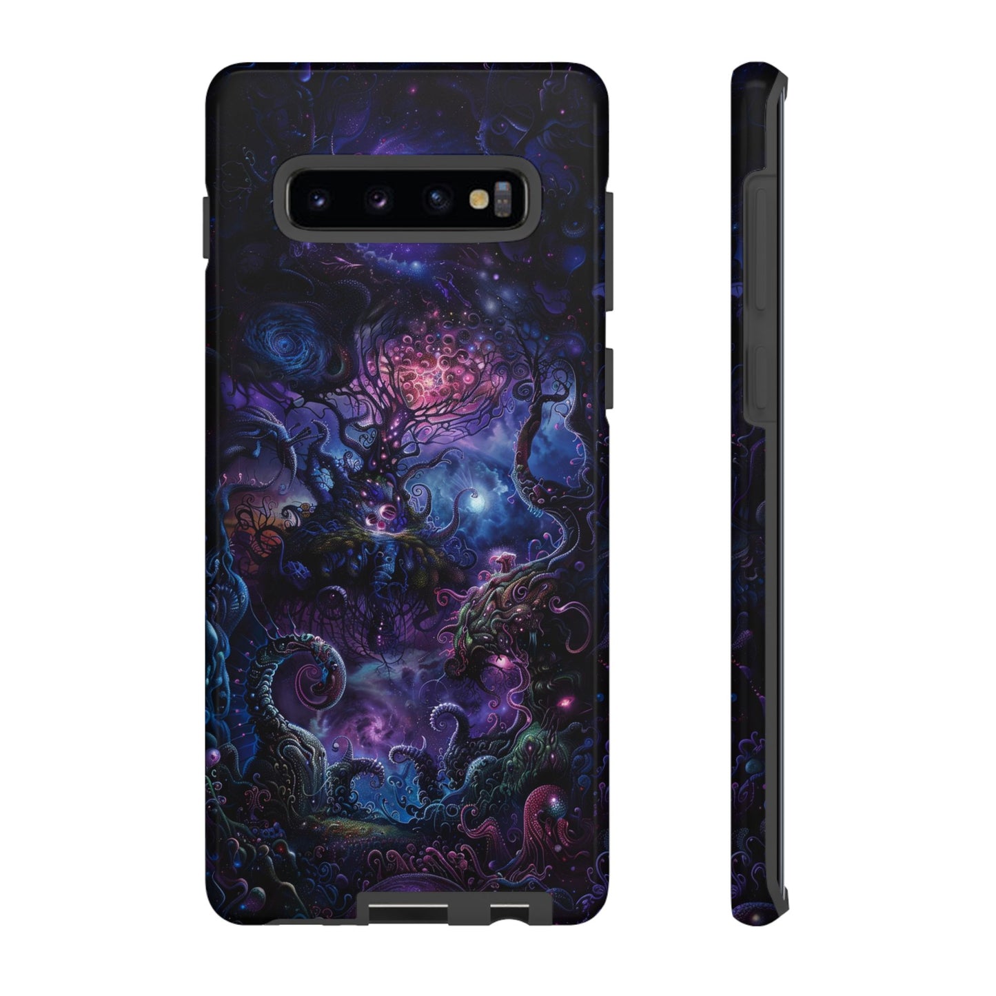 Trippy Psychedelic Alien Landscape Phone Case - Vibrant Abstract Design for iPhone, Samsung Galaxy and Google Pixel Devices