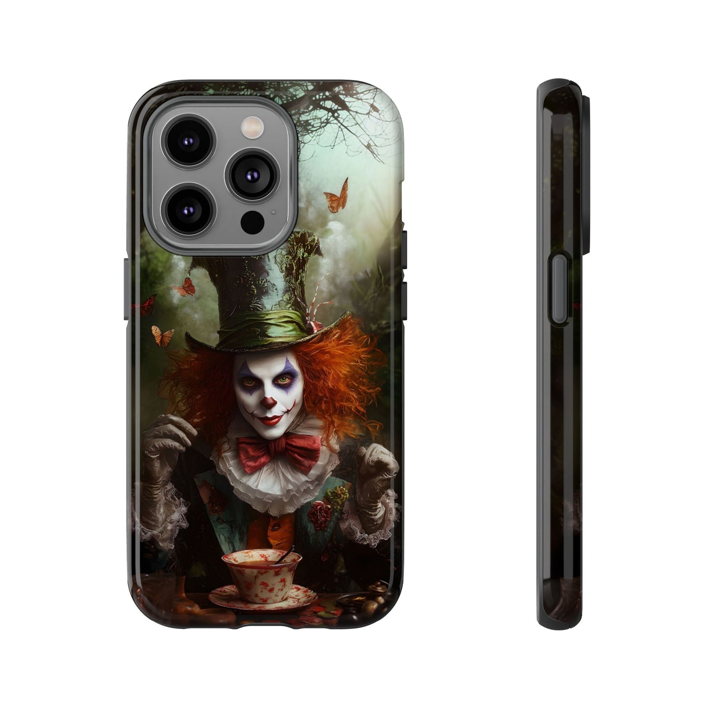 Mad Hatter Gothic Fantasy Phone Case - Dark Wonderland Design for iPhone, Samsung Galaxy, and Google Pixel Devices