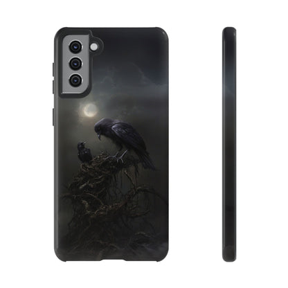 Gothic Raven Phone Case - Dark Crow Art for iPhone, Samsung Galaxy, and Google Pixel Devices