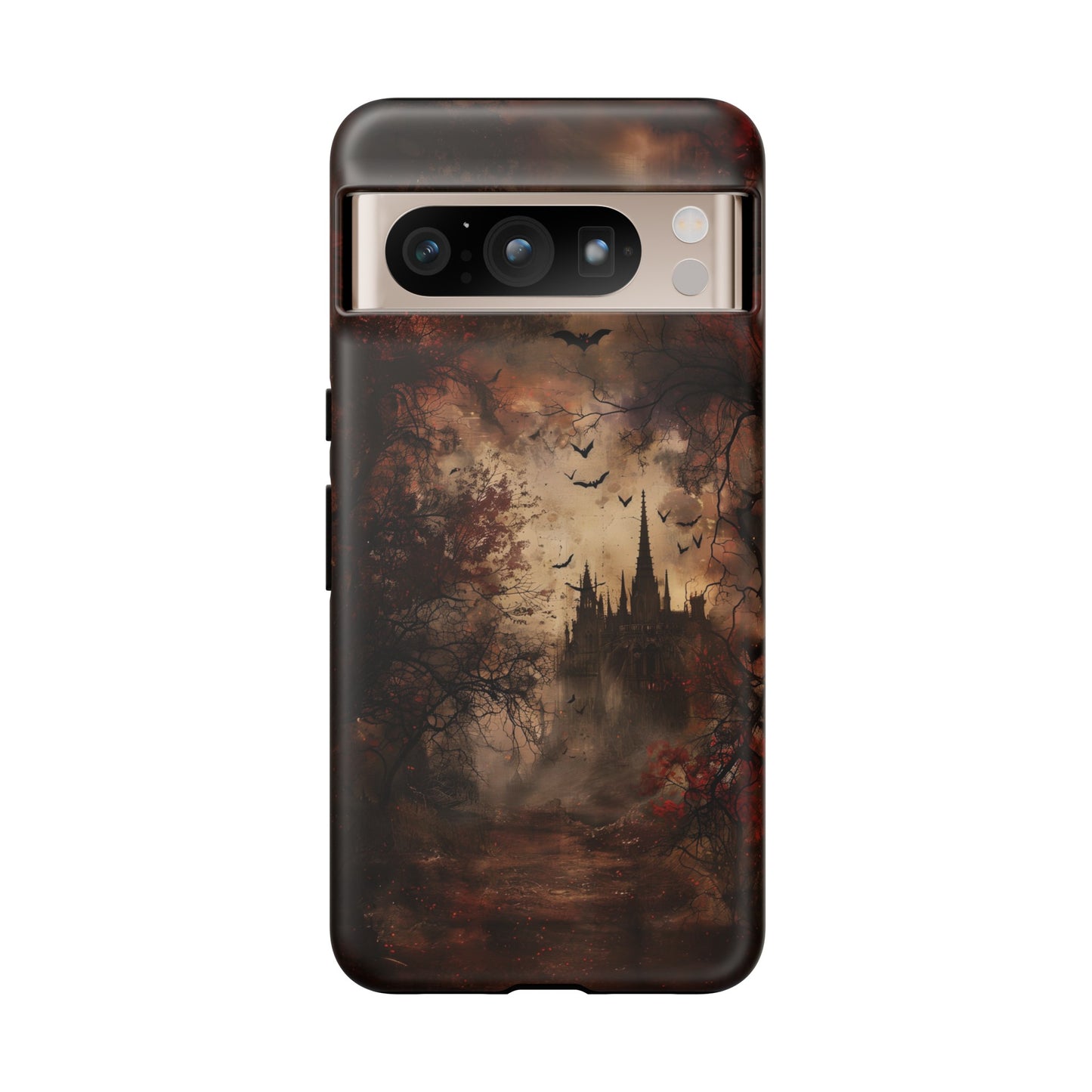 Gothic Castle Phone Case - Spooky Halloween Design for iPhone, Samsung Galaxy, Google Pixel Devices