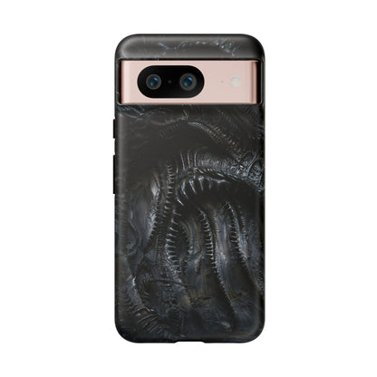 Surreal Biomechanical Phone Case - Gothic Sci-Fi Art for iPhone, Samsung Galaxy, and Google Pixel Devices