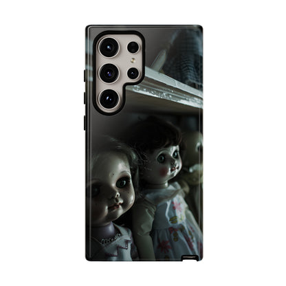 Creepy Dolls Phone Case – Eerie Vintage Doll Design for iPhone, Samsung Galaxy, and Google Pixel Devices