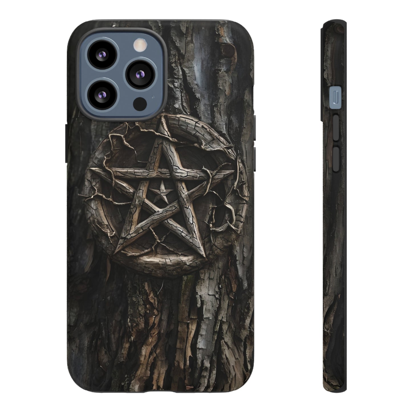 Pentacle Tree Phone Case – Wiccan Nature Magic Design for iPhone, Samsung Galaxy, and Google Pixel Devices