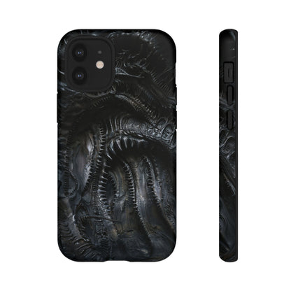 Surreal Biomechanical Phone Case - Gothic Sci-Fi Art for iPhone, Samsung Galaxy, and Google Pixel Devices