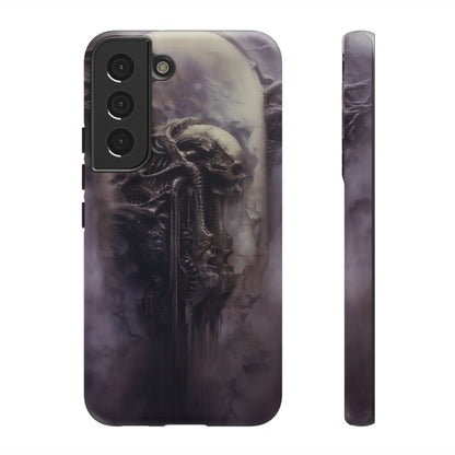 Dark Android Dream Phone Case – Futuristic Alien Horror Design for iPhone, Samsung Galaxy, and Google Pixel Devices