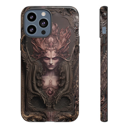 Dark Lilith Phone Case – Horned Hell Horror Design for iPhone, Samsung Galaxy, and Google Pixel Devices