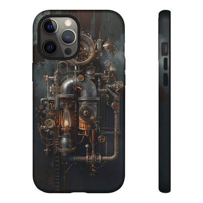 Steampunk Machine #2 Phone Case - Intricate Industrial Design for iPhone, Samsung Galaxy, Google Pixel Devices, Victorian Design Gears