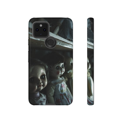 Creepy Dolls Phone Case – Eerie Vintage Doll Design for iPhone, Samsung Galaxy, and Google Pixel Devices