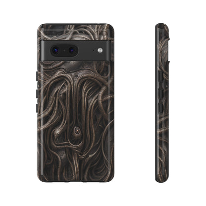 Biomechanical Horror 4 Phone Case – Futuristic Alien Design for iPhone, Samsung Galaxy, and Google Pixel Devices