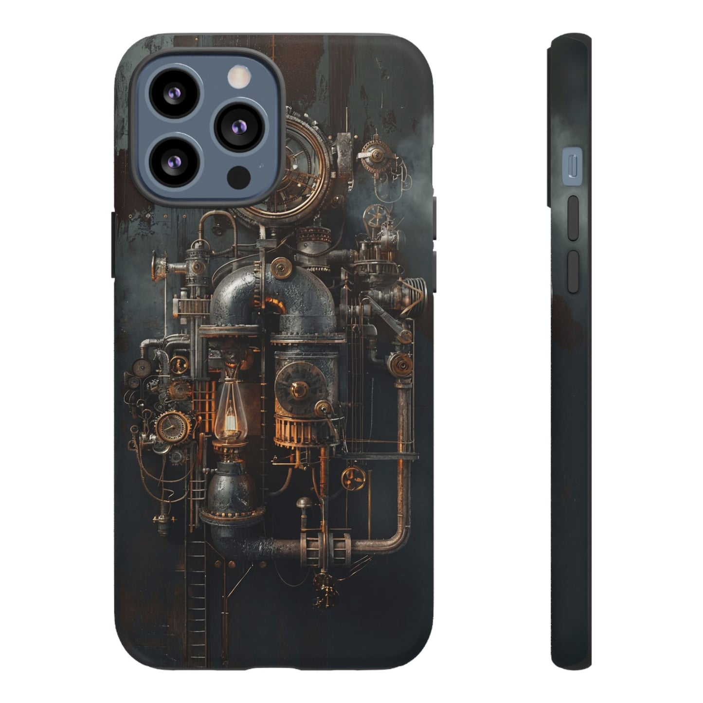 Steampunk Machine #2 Phone Case - Intricate Industrial Design for iPhone, Samsung Galaxy, Google Pixel Devices, Victorian Design Gears