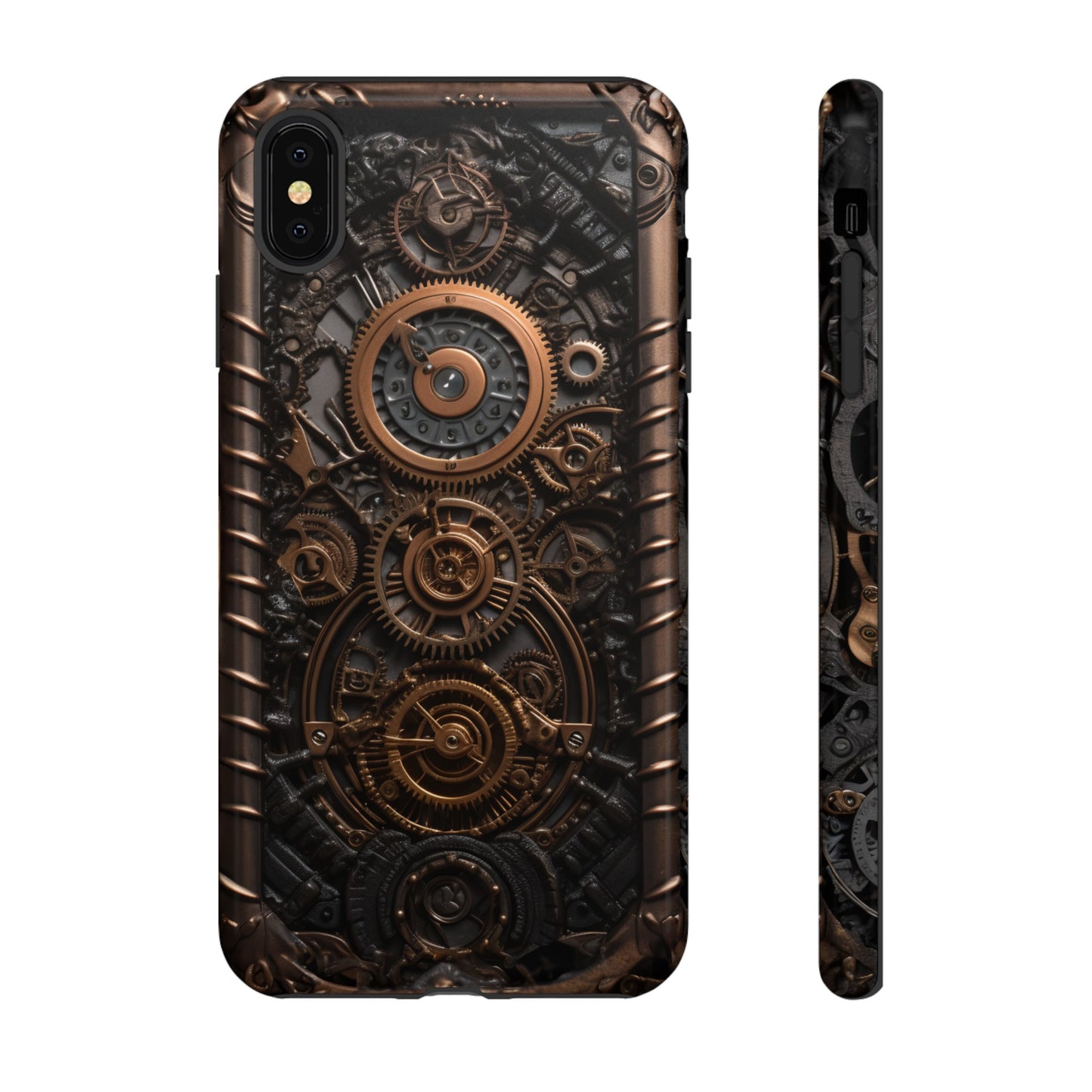 Gearworks 2 Phone Case – Steampunk Victorian Design with Gears and Clockwork for iPhone, Samsung Galaxy, and Google Pixel Devices