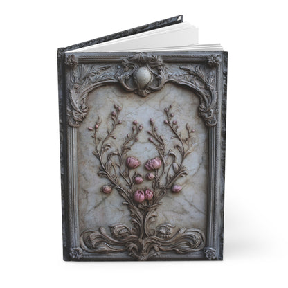 Ornate Floral Hardcover Journal with Vintage Charm