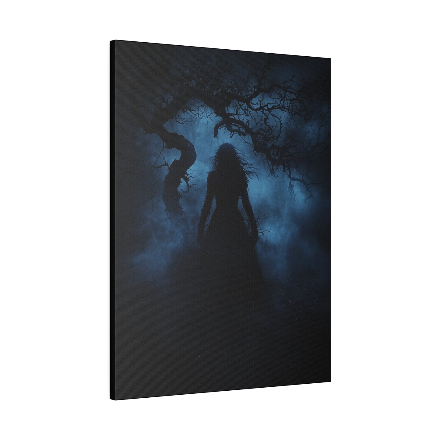 Haunting Silhouette - Dark Art Canvas Print - Mystical Gothic Home Decor