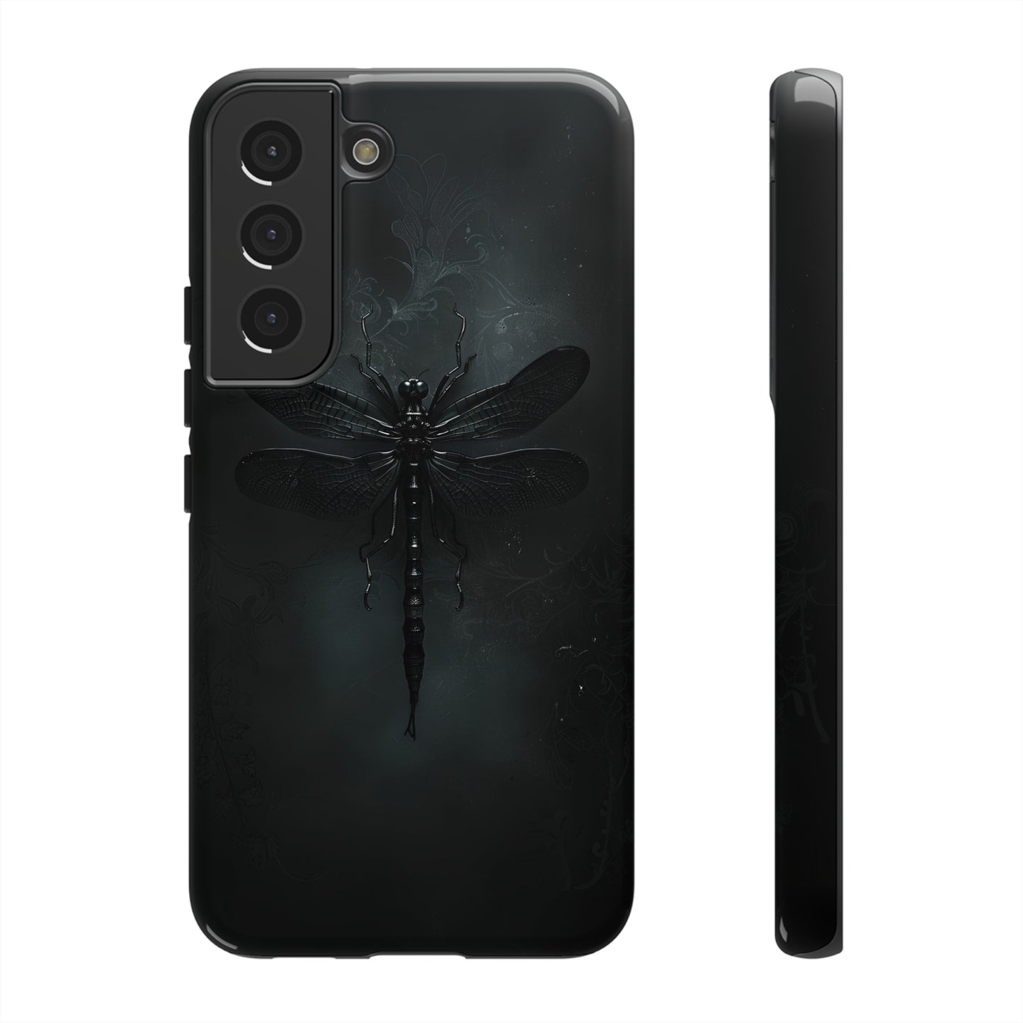 Gothic Dragonfly Phone Case – Dark Elegance Design for iPhone, Samsung Galaxy, and Google Pixel Devices