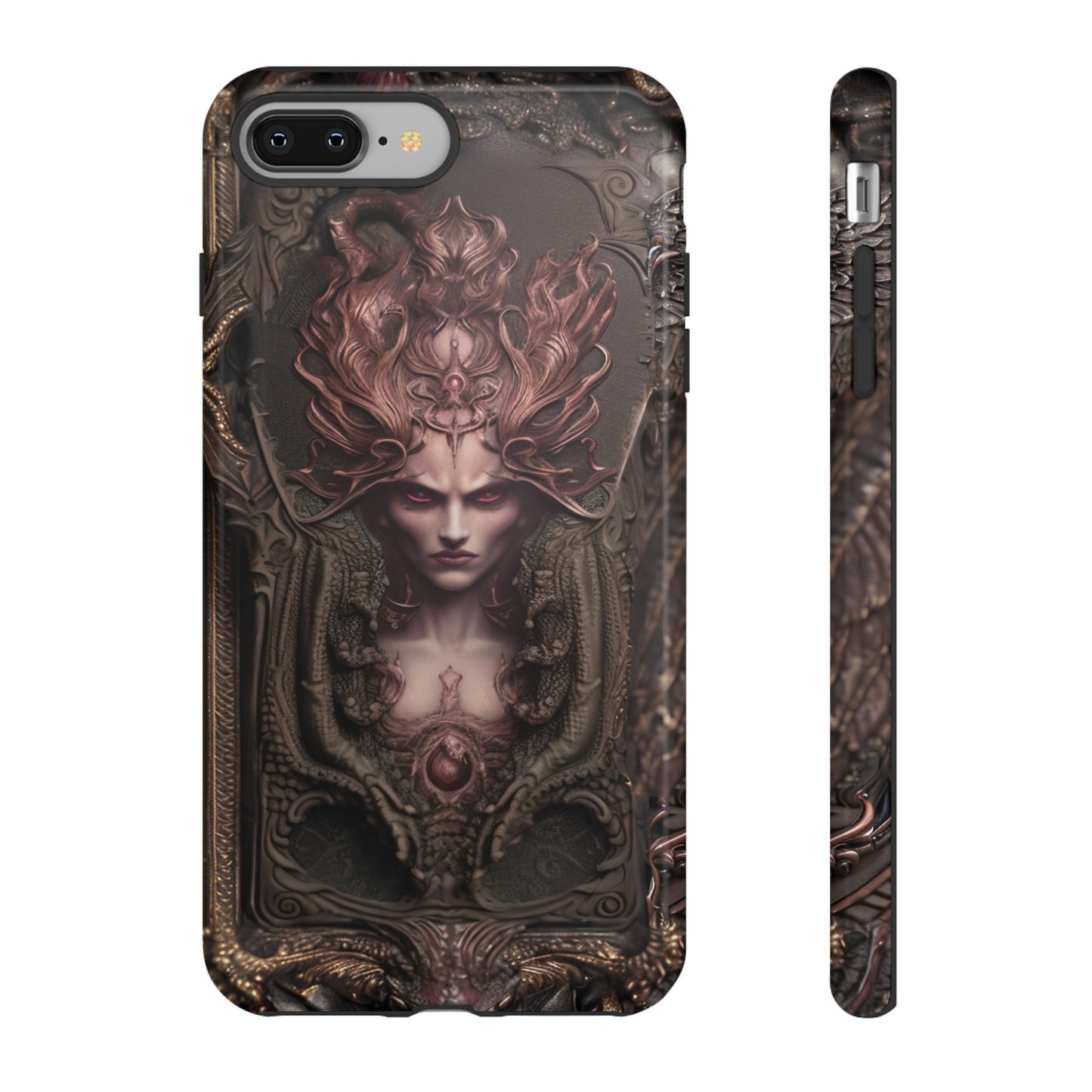 Dark Lilith Phone Case – Horned Hell Horror Design for iPhone, Samsung Galaxy, and Google Pixel Devices