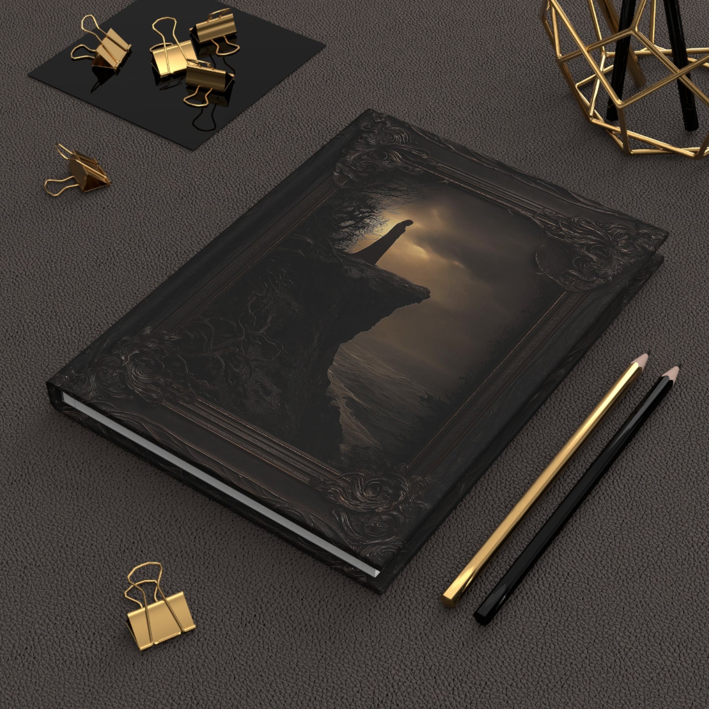 Cliffside Solitude Gothic Hardcover Journal