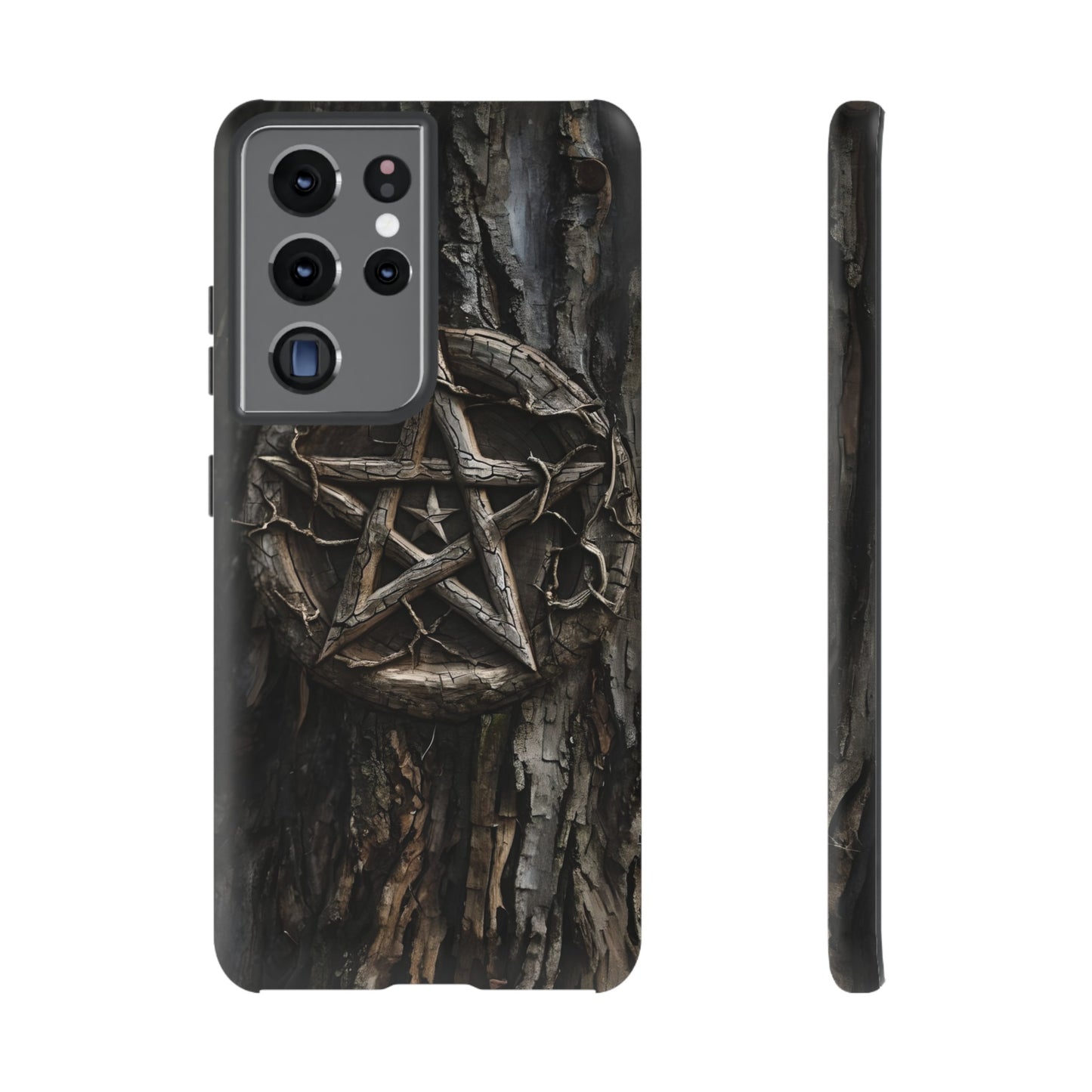 Pentacle Tree Phone Case – Wiccan Nature Magic Design for iPhone, Samsung Galaxy, and Google Pixel Devices