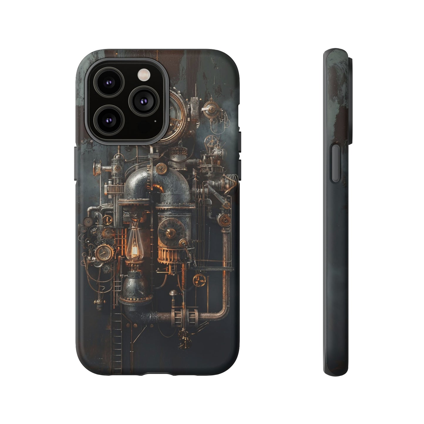 Steampunk Machine #2 Phone Case - Intricate Industrial Design for iPhone, Samsung Galaxy, Google Pixel Devices, Victorian Design Gears