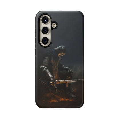 Dark Knight of the Abyss Phone Case - iPhone, Samsung Galaxy, Google Pixel - Epic Medieval Warrior Art, Protective Case, Fantasy Art