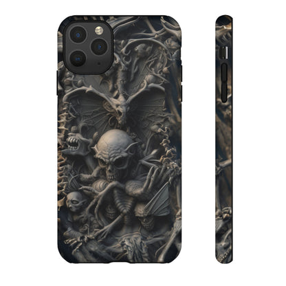 Those Who Dwell Below #1 Phone Case – Intricate Gothic Skeleton Design for iPhone, Samsung Galaxy, Google Pixel Devices