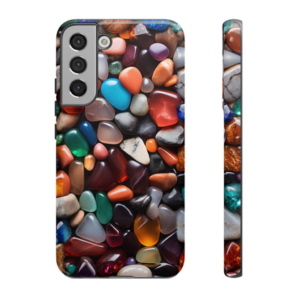 Colorful Stones Phone Case – Vibrant Polished Gemstone Design for iPhone, Samsung Galaxy, and Google Pixel Devices