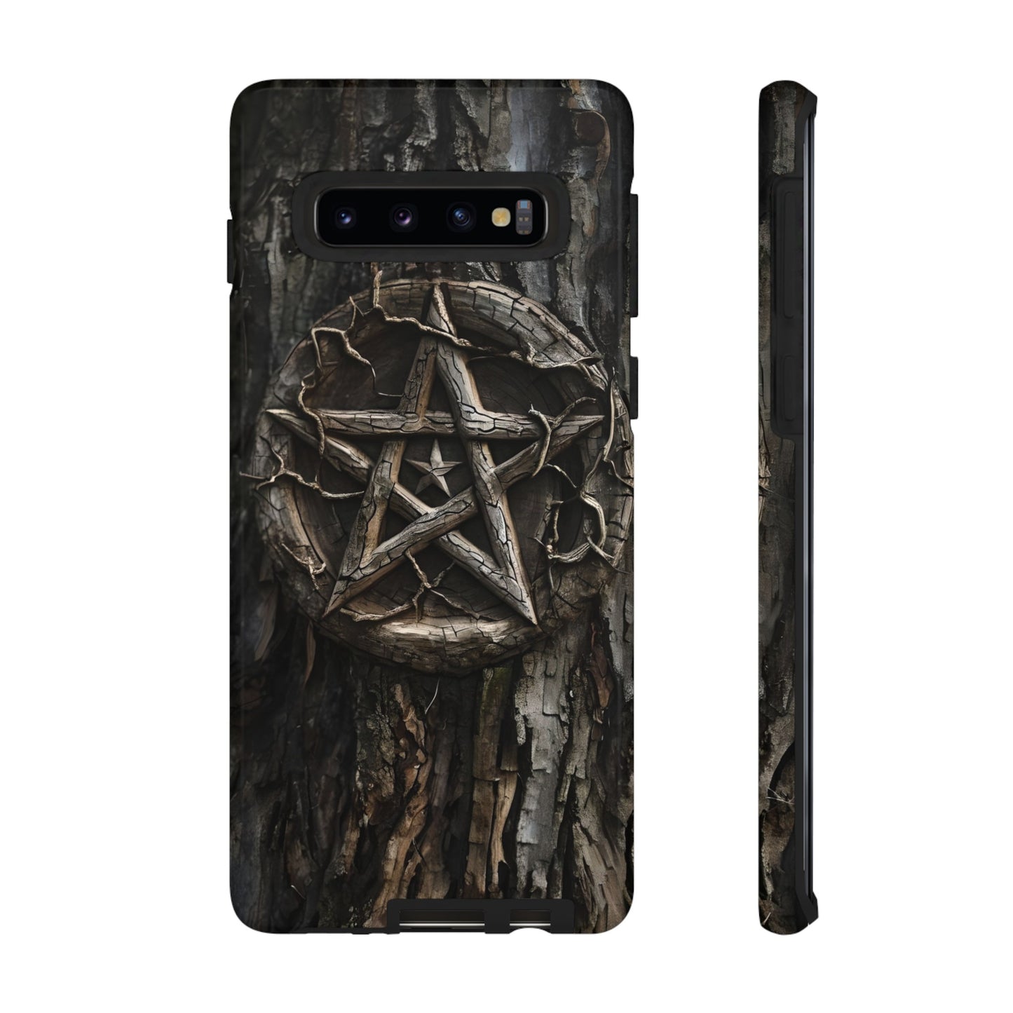 Pentacle Tree Phone Case – Wiccan Nature Magic Design for iPhone, Samsung Galaxy, and Google Pixel Devices