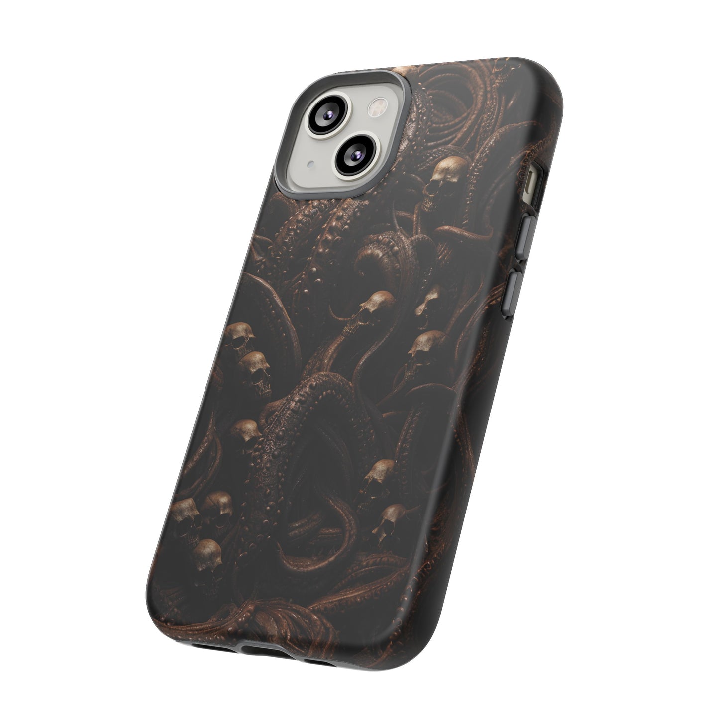 Skulls and Tentacles Phone Case – Lovecraftian Horror Design for iPhone, Samsung Galaxy, and Google Pixel Devices