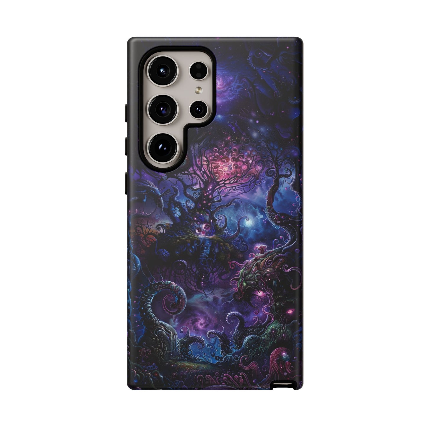 Trippy Psychedelic Alien Landscape Phone Case - Vibrant Abstract Design for iPhone, Samsung Galaxy and Google Pixel Devices