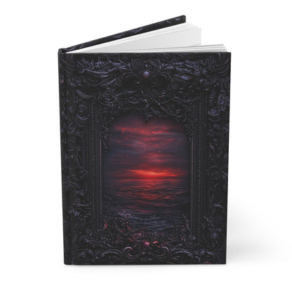 Gothic Sunset Ocean Hardcover Journal