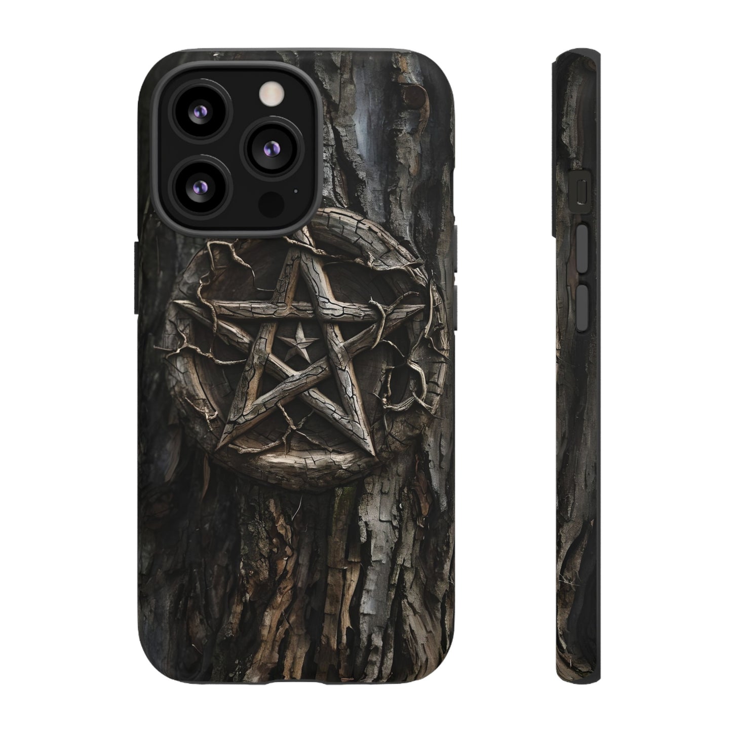 Pentacle Tree Phone Case – Wiccan Nature Magic Design for iPhone, Samsung Galaxy, and Google Pixel Devices