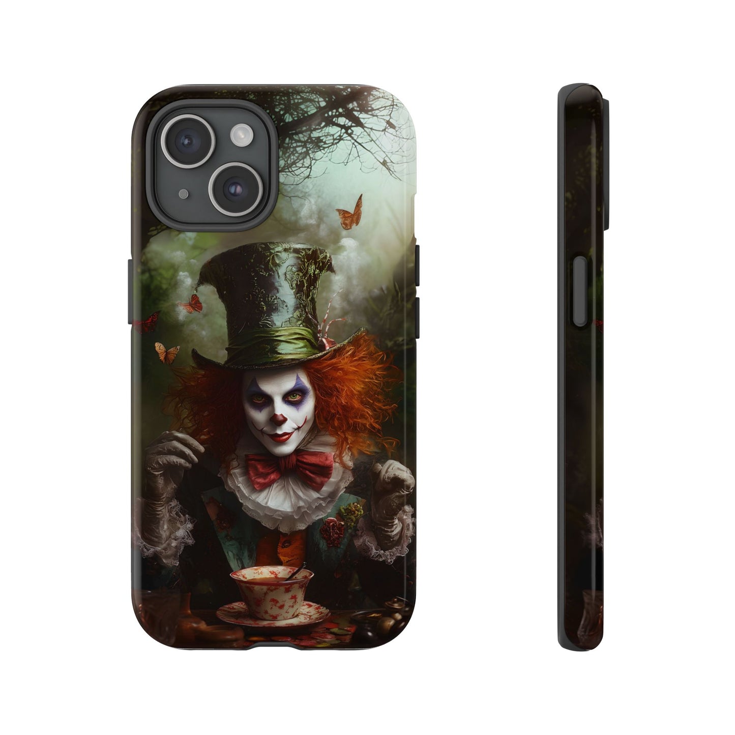 Mad Hatter Gothic Fantasy Phone Case - Dark Wonderland Design for iPhone, Samsung Galaxy, and Google Pixel Devices