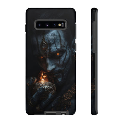 Dark Djinn Warrior Phone Case - Intricate Fantasy Art Protective Cover for iPhone, Samsung Galaxy, and Google Pixel Devices