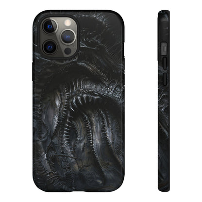 Surreal Biomechanical Phone Case - Gothic Sci-Fi Art for iPhone, Samsung Galaxy, and Google Pixel Devices