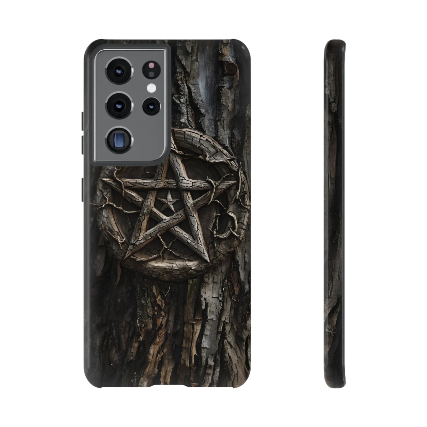 Pentacle Tree Phone Case – Wiccan Nature Magic Design for iPhone, Samsung Galaxy, and Google Pixel Devices