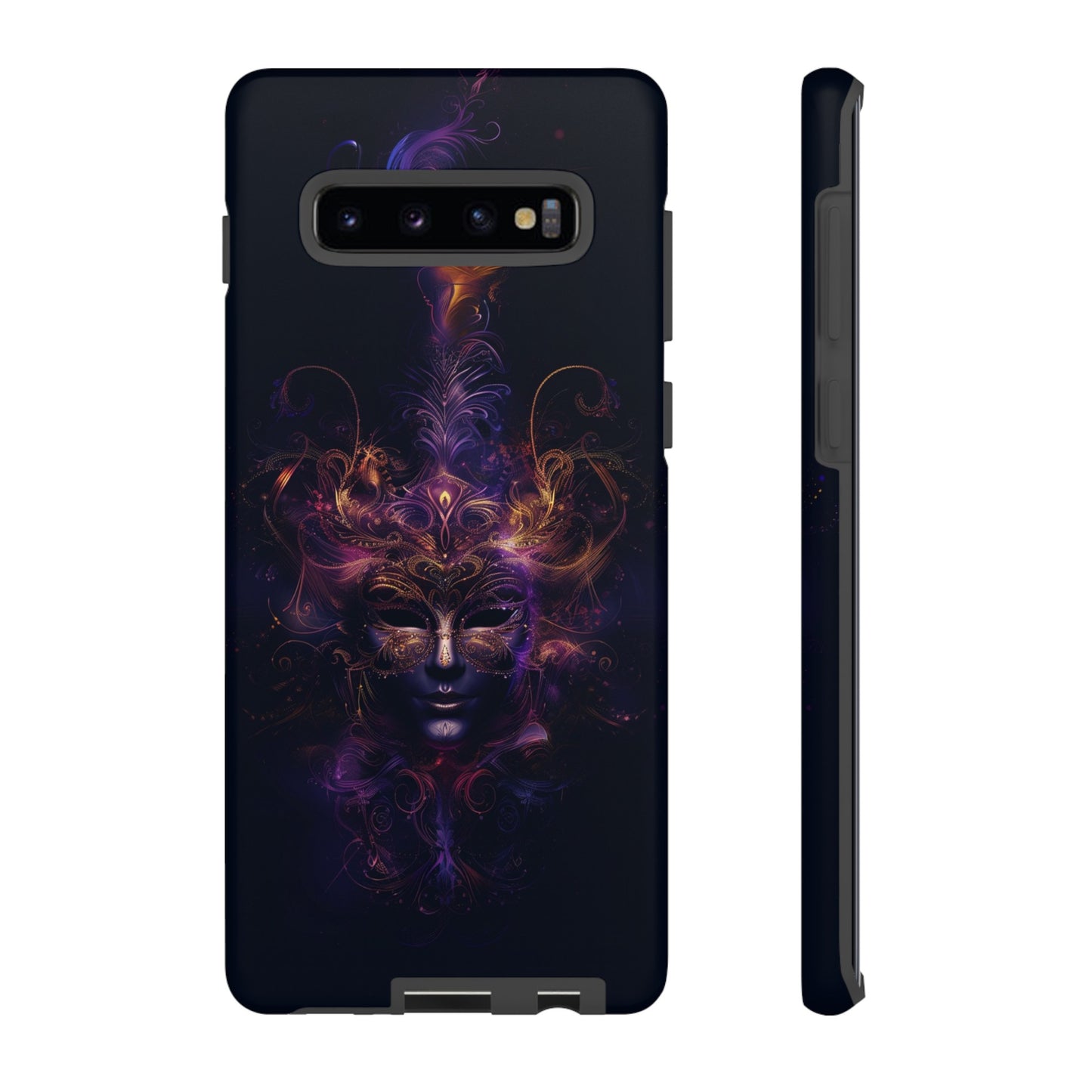 Elegant Masquerade Mask Phone Case for iPhone, Samsung Galaxy, and Google Pixel Devices - Mystical Design