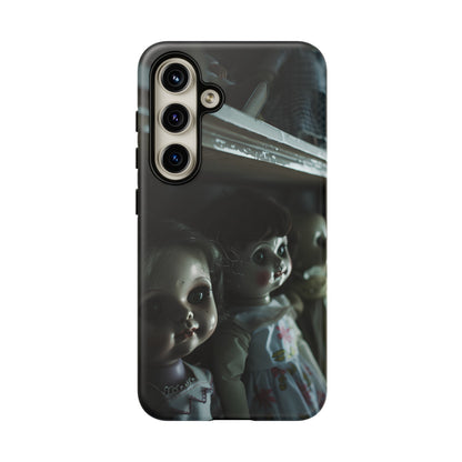 Creepy Dolls Phone Case – Eerie Vintage Doll Design for iPhone, Samsung Galaxy, and Google Pixel Devices