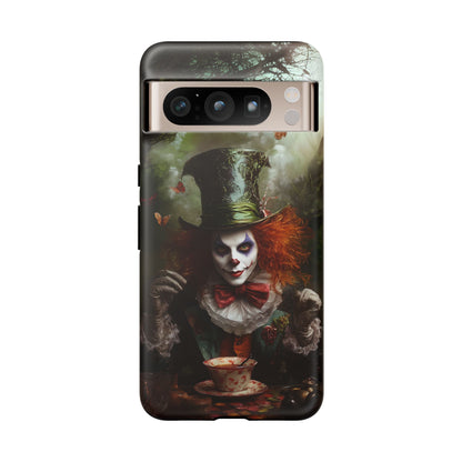 Mad Hatter Gothic Fantasy Phone Case - Dark Wonderland Design for iPhone, Samsung Galaxy, and Google Pixel Devices