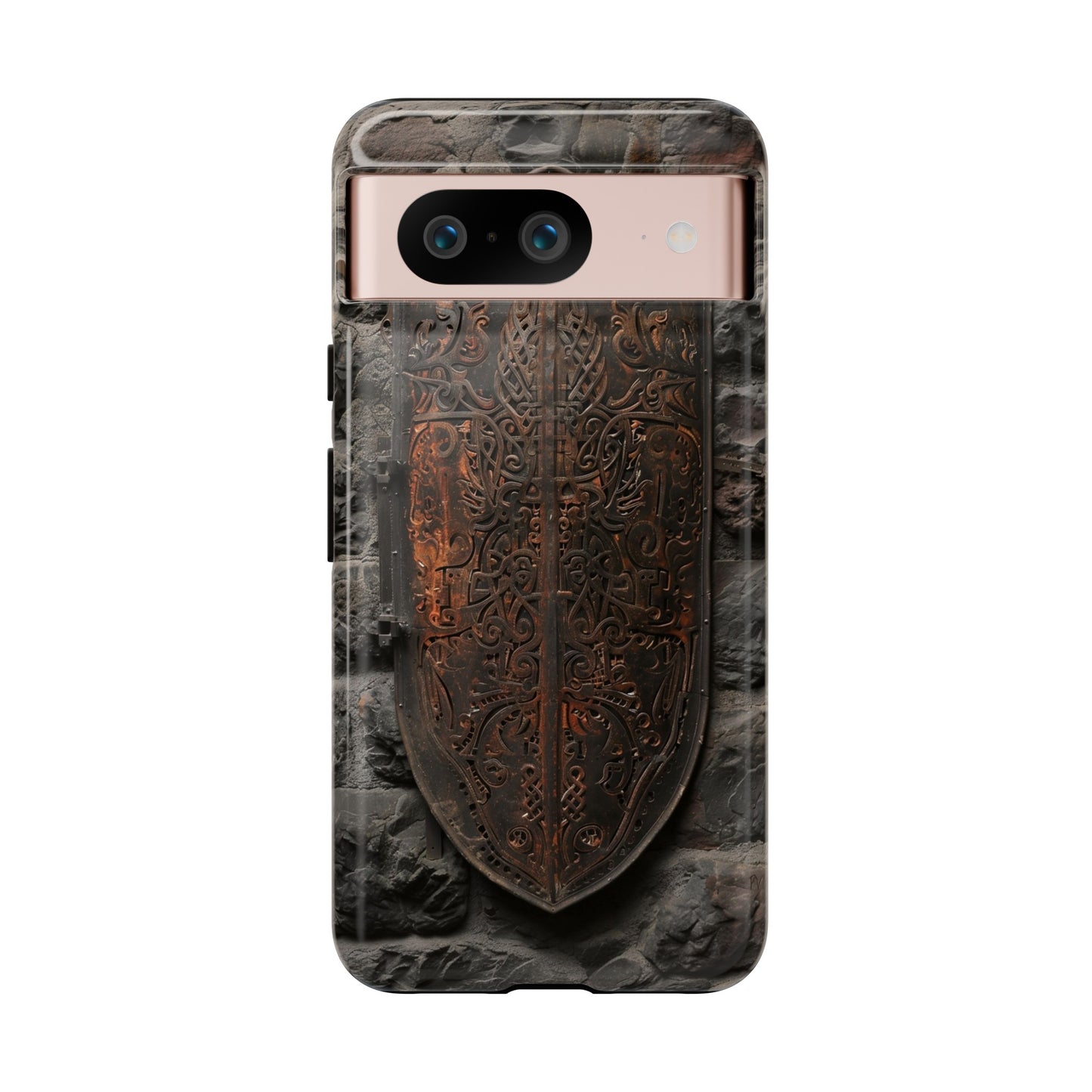 Medieval Shield Phone Case - Ornate Ancient Armor Design for iPhone and Samsung Galaxy Devices