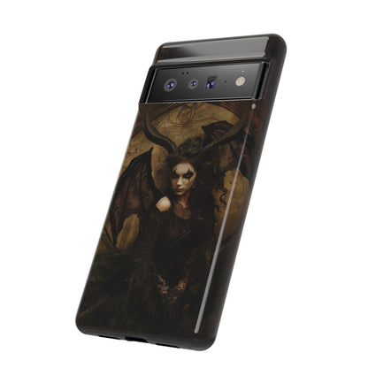 Demon Lilith Gothic Phone Case for iPhone, Samsung Galaxy, Google Pixel - Dark Fantasy Art